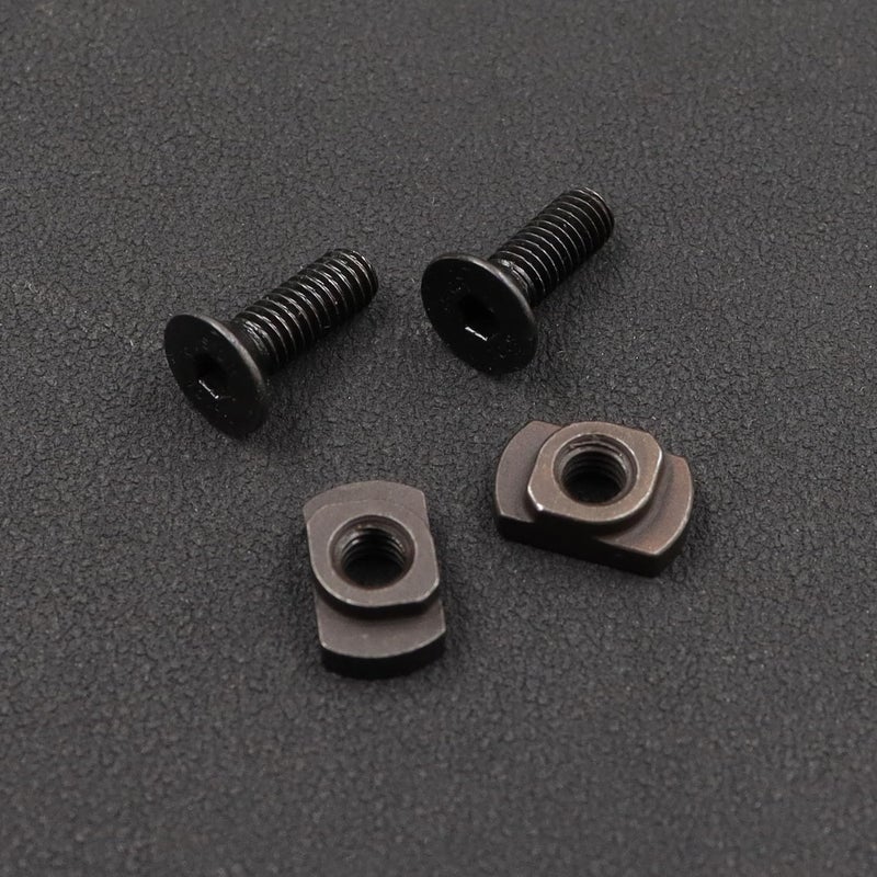 LThyzszb 24 Pack M4 Mlok T-Nuts & Screws Replacement Sets Steel, for Mlok System Accessory Installation, with Allen Key. (M4-Countersunk Head) - Image 4